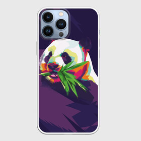Чехол для iPhone 13 Pro Max с принтом Панда  с бамбуком в Белгороде,  |  | Тематика изображения на принте: живопись | животное | медведь | панда | японский мишка