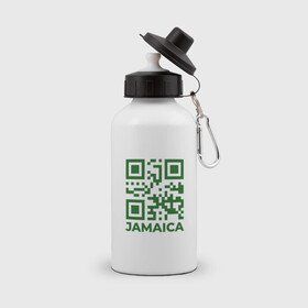 Бутылка спортивная с принтом QR Jamaica в Белгороде, металл | емкость — 500 мл, в комплекте две пластиковые крышки и карабин для крепления | coronavirus | covid | covid19 | qr code | qr код | sputnik | вакцина | вакцинация | вирус | здоровье | изоляция | иммунитет | карантин | ковид | код | корона | коронавирус | маркировка | маска | матрица | п | пандемия