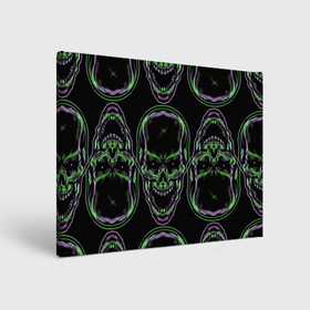 Холст прямоугольный с принтом Skulls vanguard pattern 2077 в Белгороде, 100% ПВХ |  | fashion | hype | neon | pattern | skull | vanguard | авангард | неон | узор | хайп | череп