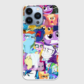 Чехол для iPhone 13 Pro с принтом My Little Pony Персонажи в Белгороде,  |  | Тематика изображения на принте: friendship is magic | mlp | my little pony | pinky pie | pony | spike | swag | sweaty ba | дружба | искорка | крошка бель | литл пони | маленькие пони | мой маленький пони | мульфтфильм | пони | поняши | поняшки | сва