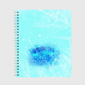 Тетрадь с принтом Под слоем льда в Белгороде, 100% бумага | 48 листов, плотность листов — 60 г/м2, плотность картонной обложки — 250 г/м2. Листы скреплены сбоку удобной пружинной спиралью. Уголки страниц и обложки скругленные. Цвет линий — светло-серый
 | Тематика изображения на принте: ice | замерзание воды | замерзшее озеро | зима | лед | лёд под снегом | опасный лед | первый лед | прорубь | толстый слой льда | тонкий лёд | холод
