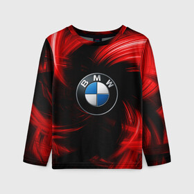 Детский лонгслив 3D с принтом BMW RED BEAST в Белгороде, 100% полиэстер | длинные рукава, круглый вырез горловины, полуприлегающий силуэт
 | autosport | bmw | motorsport | авто | автоспорт | бмв | в тренде | красный | машина | подарок | популярое | рекомендации | спорт