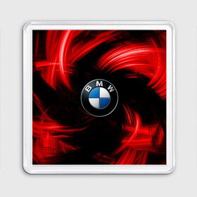 Магнит 55*55 с принтом BMW RED BEAST в Белгороде, Пластик | Размер: 65*65 мм; Размер печати: 55*55 мм | autosport | bmw | motorsport | авто | автоспорт | бмв | в тренде | красный | машина | подарок | популярое | рекомендации | спорт