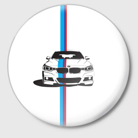 Значок с принтом BMW | WILD BEAST в Белгороде,  металл | круглая форма, металлическая застежка в виде булавки | bmw | e34 | e36 | m style | sport | x3 | x5 | x6 | x7 | авто | автомобиль | автоспорт | беха | бмв | бумер | в топе | как у всех | м пакет | рекомендации | спорт | хочу