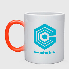 Кружка хамелеон с принтом Корпорация Заговор Cognito Inc в Белгороде, керамика | меняет цвет при нагревании, емкость 330 мл | Тематика изображения на принте: cognito inc | inside job | shadow government | когнито | корпорация заговор | мультфильм | рейган ридли | теневое правительство | теории заговора