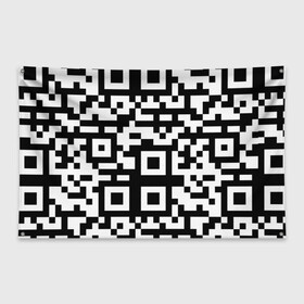 Флаг-баннер с принтом qr code куаркод в Белгороде, 100% полиэстер | размер 67 х 109 см, плотность ткани — 95 г/м2; по краям флага есть четыре люверса для крепления | Тематика изображения на принте: covid | qr code | антикороновирус | ковид | куаркод | привика