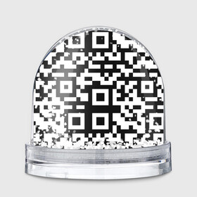 Игрушка Снежный шар с принтом qr code куаркод в Белгороде, Пластик | Изображение внутри шара печатается на глянцевой фотобумаге с двух сторон | Тематика изображения на принте: covid | qr code | антикороновирус | ковид | куаркод | привика