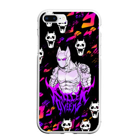 Чехол для iPhone 7Plus/8 Plus матовый с принтом JOJO   KILLER QUEEN   КОРОЛЕВА УБИЙЦА   ДЖО ДЖО в Белгороде, Силикон | Область печати: задняя сторона чехла, без боковых панелей | Тематика изображения на принте: adventure | jojo | jojos bizarre | jojos bizarre adventure | killer queen | pattern | yare yare daze | аниме | брызги | джоджо | манга | узор | яре яре дазе