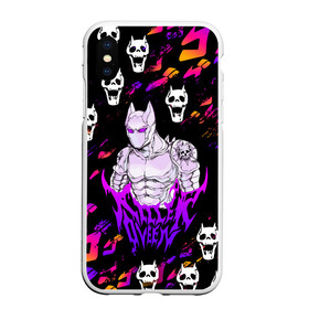 Чехол для iPhone XS Max матовый с принтом JOJO   KILLER QUEEN   КОРОЛЕВА УБИЙЦА   ДЖО ДЖО в Белгороде, Силикон | Область печати: задняя сторона чехла, без боковых панелей | adventure | jojo | jojos bizarre | jojos bizarre adventure | killer queen | pattern | yare yare daze | аниме | брызги | джоджо | манга | узор | яре яре дазе