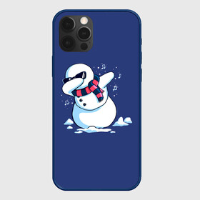 Чехол для iPhone 12 Pro Max с принтом Dab Snowman in a scarf в Белгороде, Силикон |  | Тематика изображения на принте: 2022 | 22 | christmas | dab | dub | new | notes | scarf | snow | snowman | snowy | woman | year | баба | год | даб | новый | ноты | очки | рождество | снег | снеговик | снежная | шарф