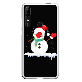 Чехол для Honor P Smart Z с принтом Cartoon Dab Snowman в Белгороде, Силикон | Область печати: задняя сторона чехла, без боковых панелей | 2022 | 22 | cartoon | christmas | dab | dub | mult | new | notes | scarf | snow | snowman | snowy | woman | year | баба | год | даб | мультяшный | новый | очки | рождество | снег | снеговик | снежная | шарф