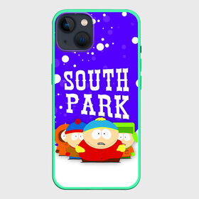 Чехол для iPhone 13 с принтом SOUTH PARK   ЮЖНЫЙ ПАРК в Белгороде,  |  | eric cartman | park | south | south park | кайл | картман | картмен | кени | кеннет | кенни | они убили кени | парк | саус парк | сволочи | стэнли | эрик | южный | южный парк