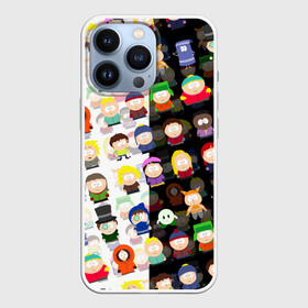 Чехол для iPhone 13 Pro с принтом SOUTH PARK   ЮЖНЫЙ ПАРК   PATTERN   УЗОР в Белгороде,  |  | Тематика изображения на принте: eric cartman | park | pattern | south | south park | кайл | картман | картмен | кени | кеннет | кенни | они убили кени | парк | саус парк | сволочи | стэнли | узор | эрик | южный | южный парк