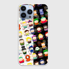 Чехол для iPhone 13 Pro Max с принтом SOUTH PARK   ЮЖНЫЙ ПАРК   PATTERN   УЗОР в Белгороде,  |  | Тематика изображения на принте: eric cartman | park | pattern | south | south park | кайл | картман | картмен | кени | кеннет | кенни | они убили кени | парк | саус парк | сволочи | стэнли | узор | эрик | южный | южный парк