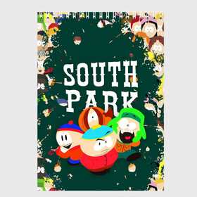 Скетчбук с принтом SOUTH PARK   ЮЖНЫЙ ПАРК   АРТ в Белгороде, 100% бумага
 | 48 листов, плотность листов — 100 г/м2, плотность картонной обложки — 250 г/м2. Листы скреплены сверху удобной пружинной спиралью | eric cartman | park | pattern | south | south park | арт | зима | кайл | картман | картмен | кени | кеннет | кенни | они убили кени | парк | саус парк | сволочи | стэнли | узор | эрик | южный | южный парк