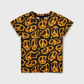 Детская футболка 3D с принтом Пацифик. Знак мира в Белгороде, 100% гипоаллергенный полиэфир | прямой крой, круглый вырез горловины, длина до линии бедер, чуть спущенное плечо, ткань немного тянется | pacific | peace | жест | знак | мир | мирный | пацифик | пис