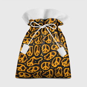 Подарочный 3D мешок с принтом Пацифик. Знак мира в Белгороде, 100% полиэстер | Размер: 29*39 см | Тематика изображения на принте: pacific | peace | жест | знак | мир | мирный | пацифик | пис