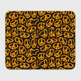 Прямоугольный коврик для мышки с принтом Пацифик. Знак мира в Белгороде, натуральный каучук | размер 230 х 185 мм; запечатка лицевой стороны | pacific | peace | жест | знак | мир | мирный | пацифик | пис