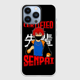 Чехол для iPhone 13 Pro с принтом CERTIFIED SENPAI в Белгороде,  |  | ahegao | anime | kawai | kowai | manga | oppai | otaku | sempai | senpai | sugoi | waifu | yandere | аниме | ахегао | вайфу | ковай | манга | отаку | семпай | сенпай | тренд