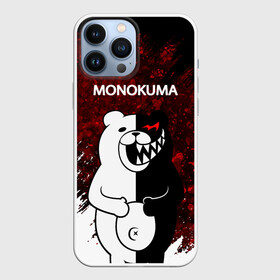 Чехол для iPhone 13 Pro Max с принтом Monokuma капли крови. в Белгороде,  |  | anime | bear | black  white | danganronpa | kurokuma | monodam | monokuma | monomi | monotaro | pink | rabbit | school | shirokuma | аниме | главарь | мoноми | монокума | черно белый | школа