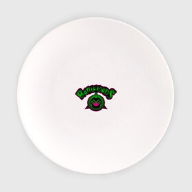 Тарелка с принтом Battletoads Жабы Ропухи в Белгороде, фарфор | диаметр - 210 мм
диаметр для нанесения принта - 120 мм | Тематика изображения на принте: жабы | зеленый | ропухи | шкрек