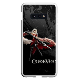 Чехол для Samsung S10E с принтом Ева Ру Code Vein в Белгороде, Силикон | Область печати: задняя сторона чехла, без боковых панелей | Тематика изображения на принте: eva | eva roux | roux | девушка | ева | игра | код вейн | персонаж | роукс