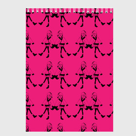 Скетчбук с принтом Просто девочки в Белгороде, 100% бумага
 | 48 листов, плотность листов — 100 г/м2, плотность картонной обложки — 250 г/м2. Листы скреплены сверху удобной пружинной спиралью | аниме | девочка | девушкам | люди | розовый