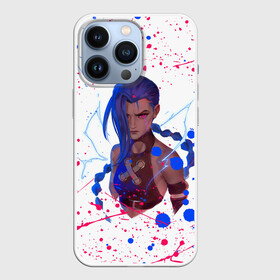 Чехол для iPhone 13 Pro с принтом LOL ARCANE JINX БРЫЗГИ КРАСОК в Белгороде,  |  | akali | arcane | fan | fan art | hero | jinx | kda | kda mas | league of legends | lol | moba | акали | аркейн | герой | джинкс | кда | лига легенд | лол | моба