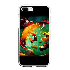 Чехол для iPhone 7Plus/8 Plus матовый с принтом Rayman Legend в Белгороде, Силикон | Область печати: задняя сторона чехла, без боковых панелей | аркада | дракон | игра | кулак | рейман