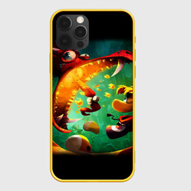 Чехол для iPhone 12 Pro с принтом Rayman Legend в Белгороде, силикон | область печати: задняя сторона чехла, без боковых панелей | Тематика изображения на принте: аркада | дракон | игра | кулак | рейман