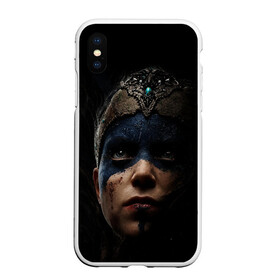 Чехол для iPhone XS Max матовый с принтом Hellblade 2022 в Белгороде, Силикон | Область печати: задняя сторона чехла, без боковых панелей | Тематика изображения на принте: викинги | девушка | игра | племя | средневековье