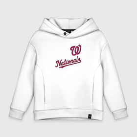 Детское худи Oversize хлопок с принтом Washington Nationals   baseball team в Белгороде, френч-терри — 70% хлопок, 30% полиэстер. Мягкий теплый начес внутри —100% хлопок | боковые карманы, эластичные манжеты и нижняя кромка, капюшон на магнитной кнопке | baseball | sport | team | usa | washington | бейсбол | вашингтон | спорт | сша