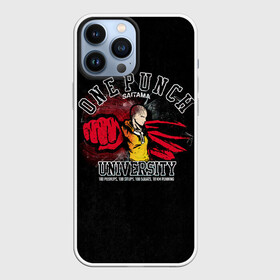 Чехол для iPhone 13 Pro Max с принтом One Punch University Saitama в Белгороде,  |  | Тематика изображения на принте: hagemanto | one punch man | one punchman | onepunchman | saitama | sensei | аниме | ван панч мен | ванпанчмен | лысый плащ | манга | сайтама | сильнейший человек | учитель | человек одинудар | человек одного удара