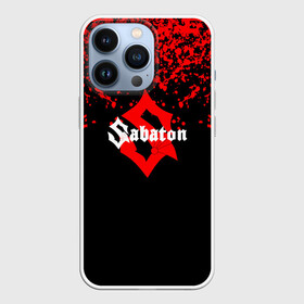 Чехол для iPhone 13 Pro с принтом Sabaton красные брызги в Белгороде,  |  | sabaton | даниель муллбак | йоаким броден | крис рёланд | оскар монтелиус | пэр сундстрём | рикард сунден | сабатон | тоббе энглунд | томми юханссон | ханнес ван дал