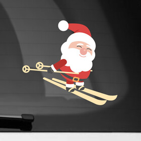 Наклейка на автомобиль с принтом Дед Мороз на лыжах в Белгороде, ПВХ |  | 2022 | christmas | claus | new year | santa | snow | tiger | winter | год тигра | дед мороз | елка | зима | лыжи | лыжник | мороз | новый год | олень | подарок | праздник | рождество | санта клаус | снег | снеговик | снегурочка
