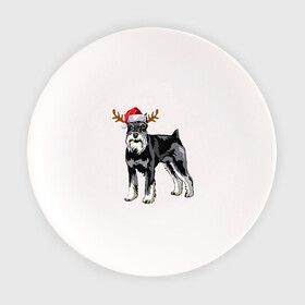 Тарелка с принтом New Year - Dog в Белгороде, фарфор | диаметр - 210 мм
диаметр для нанесения принта - 120 мм | 2022 | christmas | claus | dog | new year | santa | snow | tiger | winter | год тигра | дед мороз | елка | животные | зима | мороз | новый год | олень | пёс | подарок | праздник | рождество | санта клаус | снег | снеговик | снегурочка