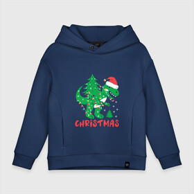 Детское худи Oversize хлопок с принтом Christmas Dinosaur в Белгороде, френч-терри — 70% хлопок, 30% полиэстер. Мягкий теплый начес внутри —100% хлопок | боковые карманы, эластичные манжеты и нижняя кромка, капюшон на магнитной кнопке | Тематика изображения на принте: 2022 | christmas | claus | dinosaur | new year | santa | snow | tiger | winter | год тигра | годзилла | дед мороз | динозавр | елка | зима | мороз | новый год | олень | подарок | праздник | рождество | санта клаус | снег | снеговик