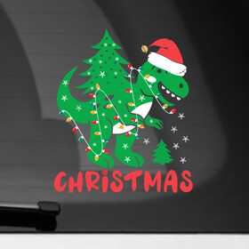 Наклейка на автомобиль с принтом Christmas Dinosaur в Белгороде, ПВХ |  | 2022 | christmas | claus | dinosaur | new year | santa | snow | tiger | winter | год тигра | годзилла | дед мороз | динозавр | елка | зима | мороз | новый год | олень | подарок | праздник | рождество | санта клаус | снег | снеговик