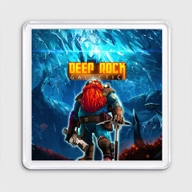 Магнит 55*55 с принтом Deep Rock Galactic / Scout в Белгороде, Пластик | Размер: 65*65 мм; Размер печати: 55*55 мм | Тематика изображения на принте: collier | deep rock galactic | drg | dwarf | gnome | miner | pitman | scout | гном | дип рок галактик | добыча минералов | космические шахтеры | разведчик | шахтеры