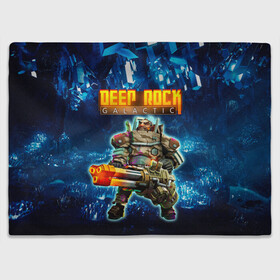 Плед 3D с принтом Deep Rock Galactic / Gunner в Белгороде, 100% полиэстер | закругленные углы, все края обработаны. Ткань не мнется и не растягивается | Тематика изображения на принте: deep rock galactic | drg | dwarf | gnome | gunner | гном | дип рок галактик | добыча минералов | космические шахтеры | стрелок