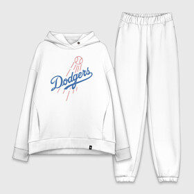 Женский костюм хлопок Oversize с принтом Los Angeles Dodgers baseball в Белгороде,  |  | Тематика изображения на принте: baseball | dodgers | los angeles | team | бейсбол | лосанжелес | сша