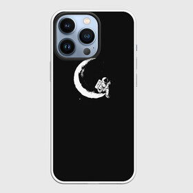 Чехол для iPhone 13 Pro с принтом Кофе на Луне в Белгороде,  |  | nasa | астронавт | вселенная | галактика | звезды | космонавт | космос | кофе | луна | наса | отдых | перерыв | релакс | роскосмос | серп луны | удовольствие | фантазия