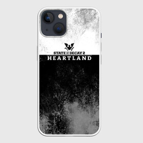 Чехол для iPhone 13 с принтом State of Decay | Heartland | Logo в Белгороде,  |  | Тематика изображения на принте: heartland | logo | state of decay | survival horror | undead labs | загнивающий штат | зомби апокалипсис | лого | логотип | стадия разложения | стейт оф декай | эмблема