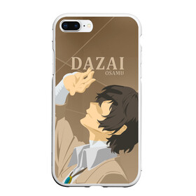 Чехол для iPhone 7Plus/8 Plus матовый с принтом Дазай Осаму / Dazai Osamu, bungou stray dogs (образ) в Белгороде, Силикон | Область печати: задняя сторона чехла, без боковых панелей | bungou stray dogs | dazai | osamu | бродячие псы | великий | дазай | дазай осаму | демон | кинни | осаму | цитаты