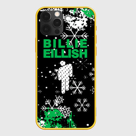 Чехол для iPhone 12 Pro с принтом billie eilish новый год снежинки в Белгороде, силикон | область печати: задняя сторона чехла, без боковых панелей | be | billie | billie eilish | blohsh | ghoul | билли | билли айлиш