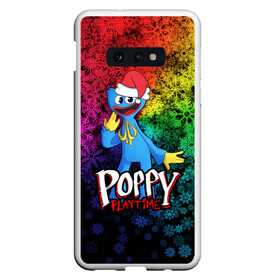 Чехол для Samsung S10E с принтом POPPY PLAYTIME НОВОГОДНИЙ ПОППИ ПЛЕЙТАЙМ в Белгороде, Силикон | Область печати: задняя сторона чехла, без боковых панелей | poppy playtime | игра | монстр | плэйтайм | попи плей тайм | попи плэй тайм | попиплейтам | попиплэйтайм | поппи плейтайм | поппиплэйтайм | хагги вагги | хаги ваги | хоррор