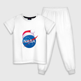 Детская пижама хлопок с принтом NASA NEW YEAR 2022 в Белгороде, 100% хлопок |  брюки и футболка прямого кроя, без карманов, на брюках мягкая резинка на поясе и по низу штанин
 | 2022 | christmas | galaxy | nasa | new year | space | space company | star | астрономия | галактика | год тигра | звезды | космическая компания | космос | наса | наступающий год | новогодний | новый год | рождественский | рождеств