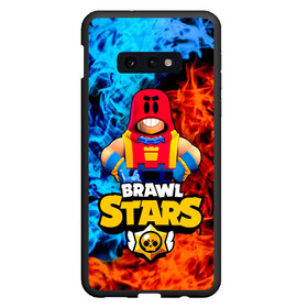 Чехол для Samsung S10E с принтом ГРОМ БРАВЛ СТАРС GROM BRAWL STARS ОГОНЬ в Белгороде, Силикон | Область печати: задняя сторона чехла, без боковых панелей | brawl | brawl stars | brawler | grom | stars | боец | бравл старс | бравлер | брол старс | гром | мобильная игра | новый | хроматик | хроматические | хроматический боец | эпич