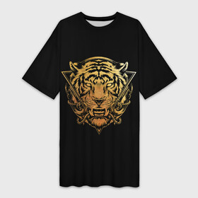 Платье-футболка 3D с принтом Тигр 2022 символ года в Белгороде,  |  | 2022 | new year | tiger | water tiger | водяной тигр | символ года