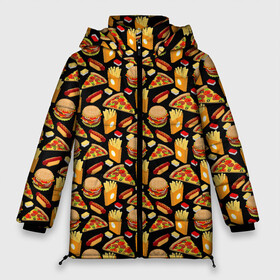 Женская зимняя куртка Oversize с принтом Fast Food (Фастфуд) в Белгороде, верх — 100% полиэстер; подкладка — 100% полиэстер; утеплитель — 100% полиэстер | длина ниже бедра, силуэт Оверсайз. Есть воротник-стойка, отстегивающийся капюшон и ветрозащитная планка. 

Боковые карманы с листочкой на кнопках и внутренний карман на молнии | burger | cheeseburger | fast food | hamburger | hot dog | pizza | taco burrito | блюдо | бургер | быстрое питание | гамбургер | еда | жратва | завтрак | корм | кушанье | макдоналдс | обед | перекус | пицца | пища | повар